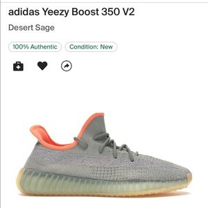 Yeezy 350 Desert Sage - Woman 7.5/8/Men 6